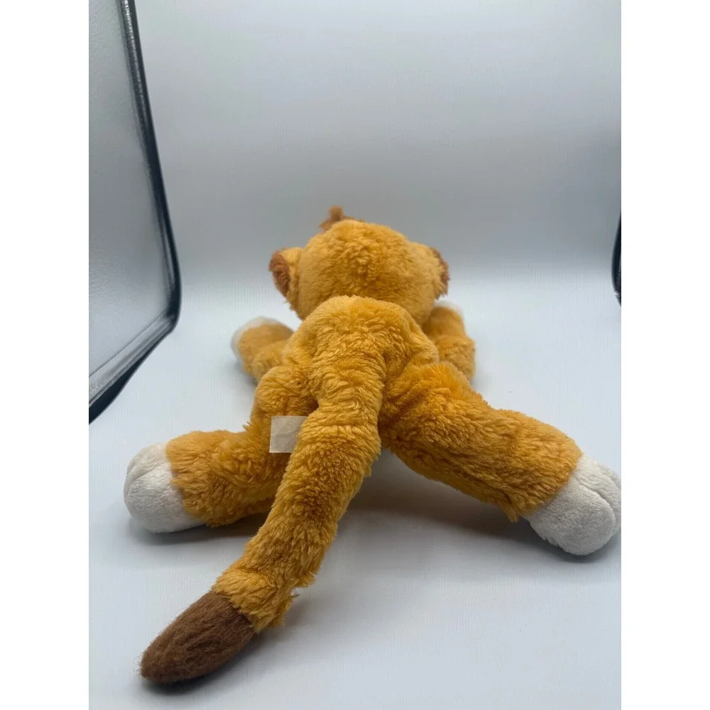Disney The Lion King Simba Plush‎ Stuffed Animal Floppy Laying 10 Inch Orange
